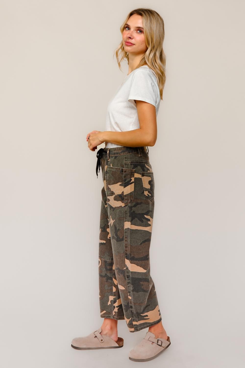 Camo Barrel Denim