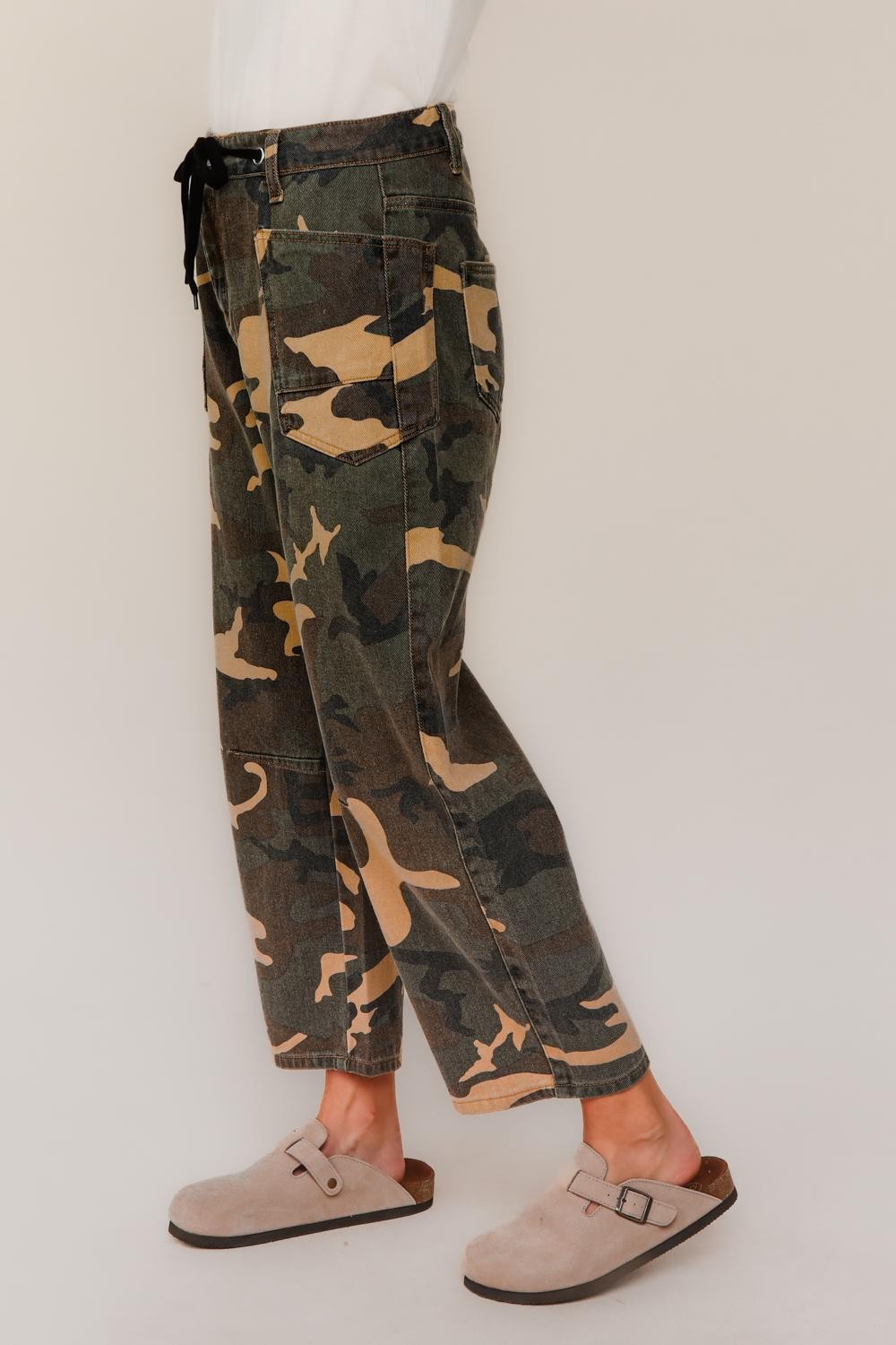 Camo Barrel Denim