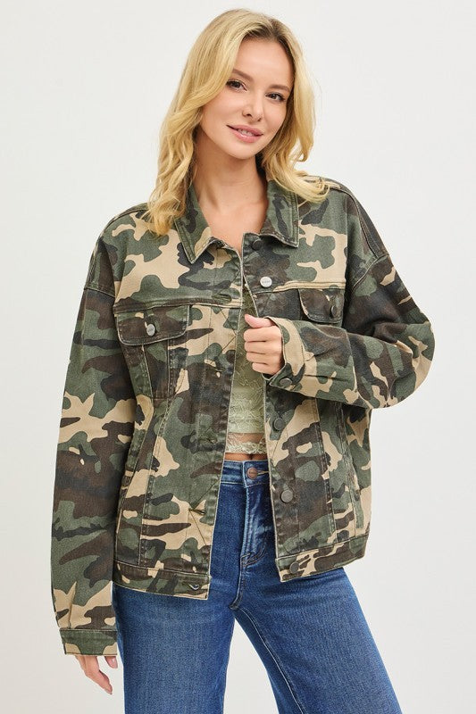 Camo Jean Jacket by Risen