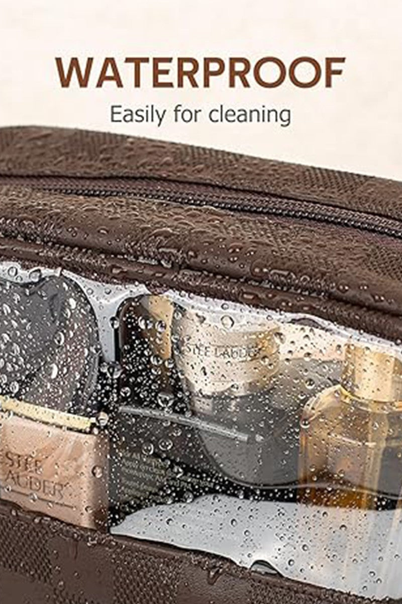 Checkered PVC Toiletry Bag