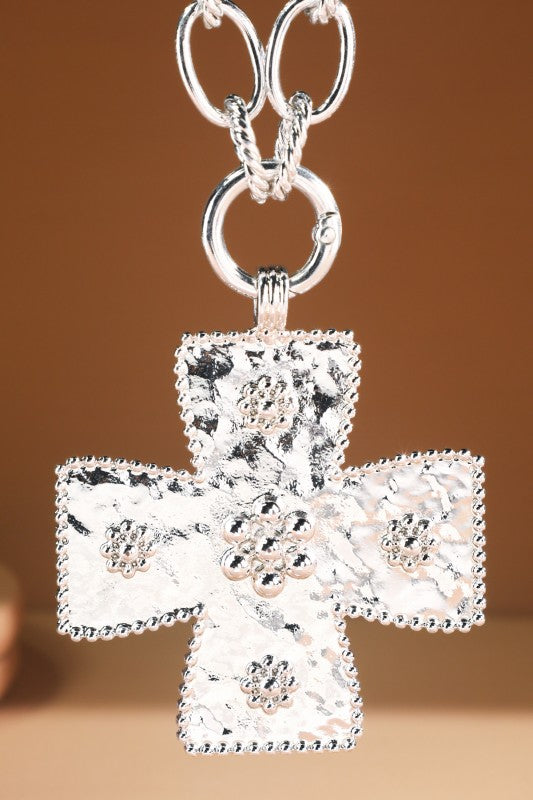 Chunky Cross Necklace
