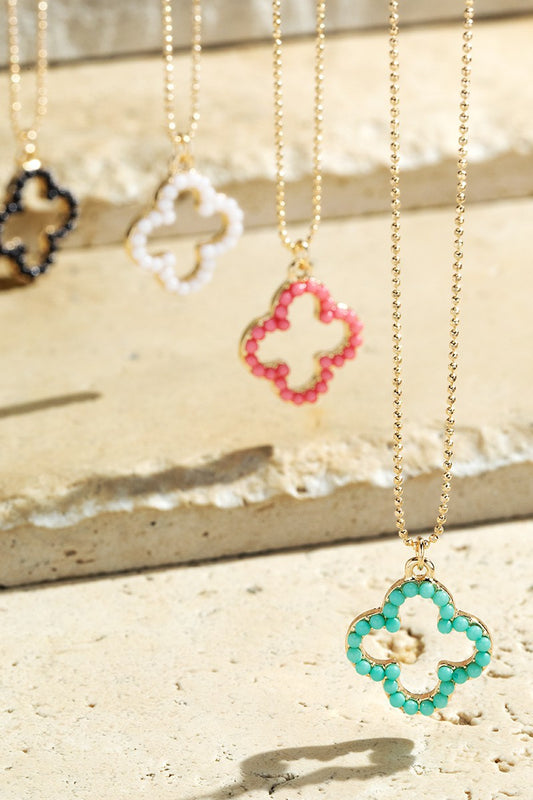 Clover charm necklace