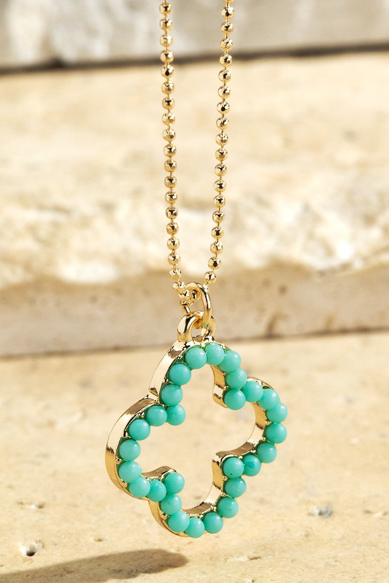 Clover charm necklace