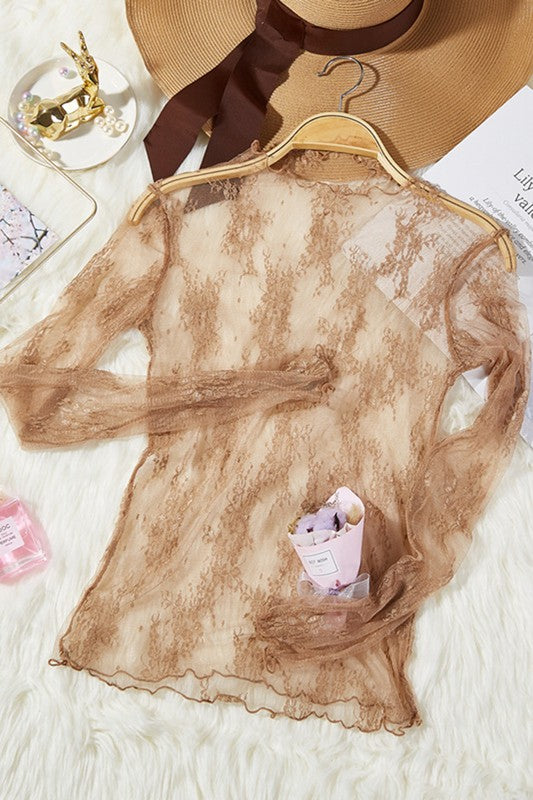 Sheer Lace Top