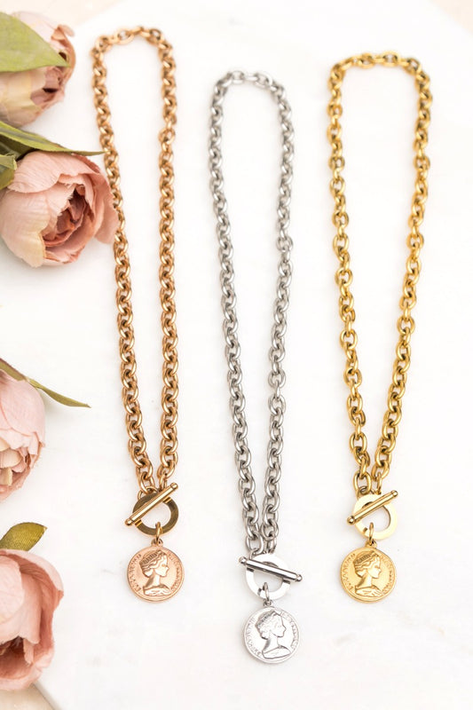 Coin Toggle Necklace