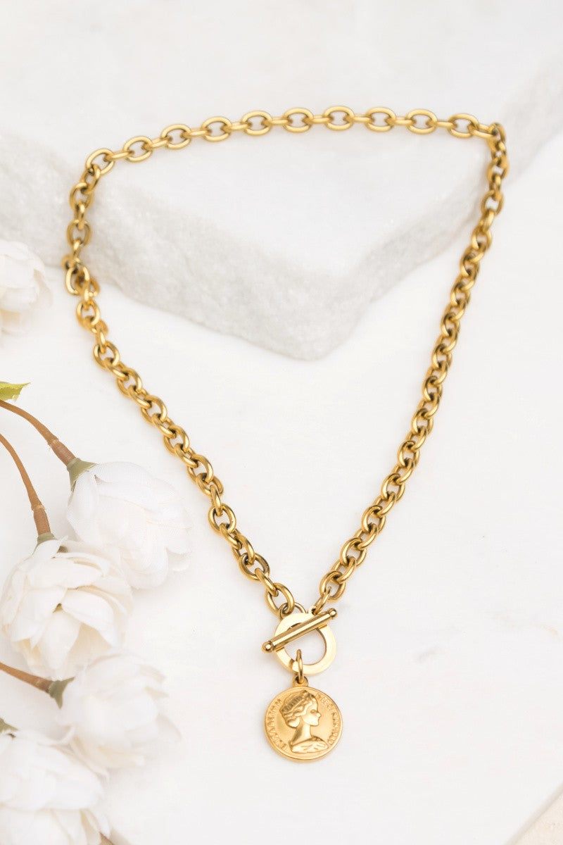 Coin Toggle Necklace