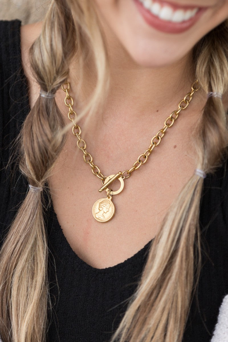 Coin Toggle Necklace