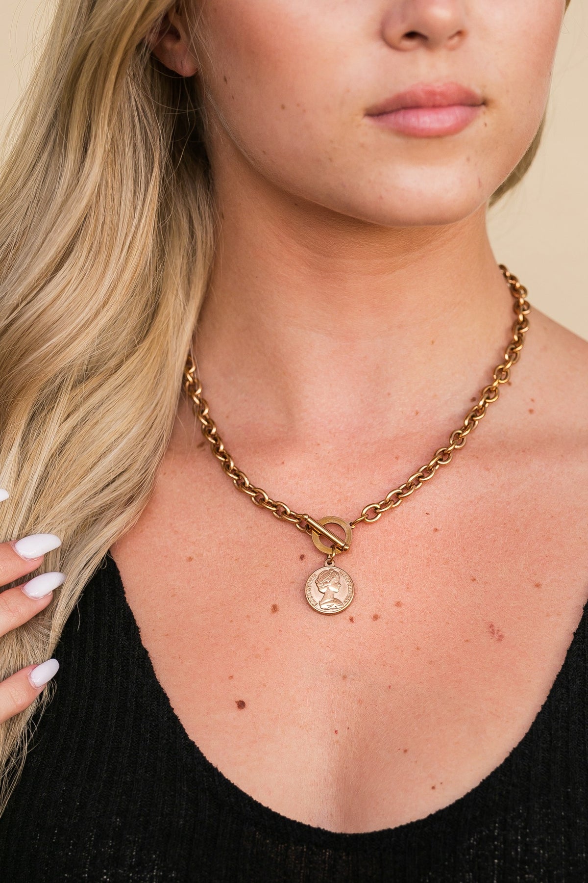 Coin Toggle Necklace