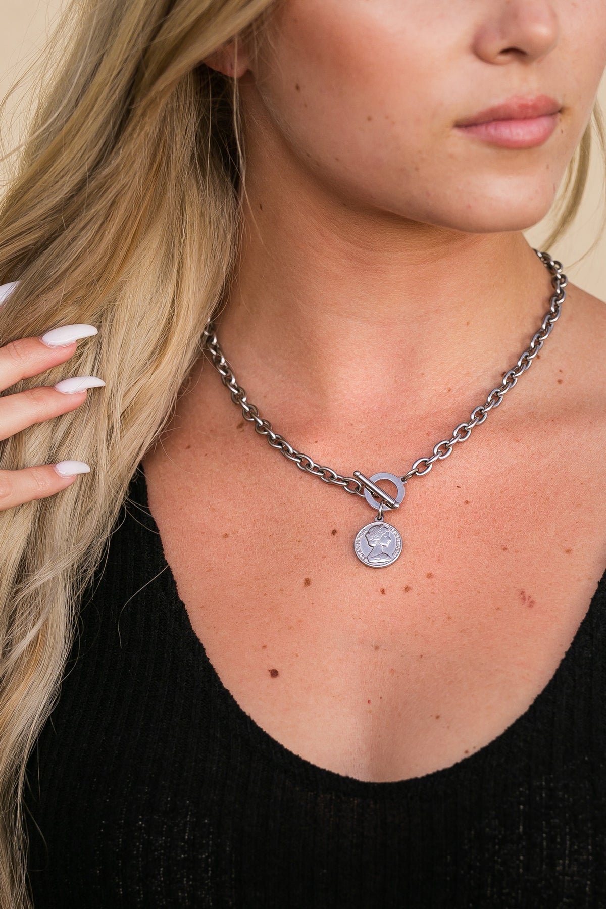 Coin Toggle Necklace