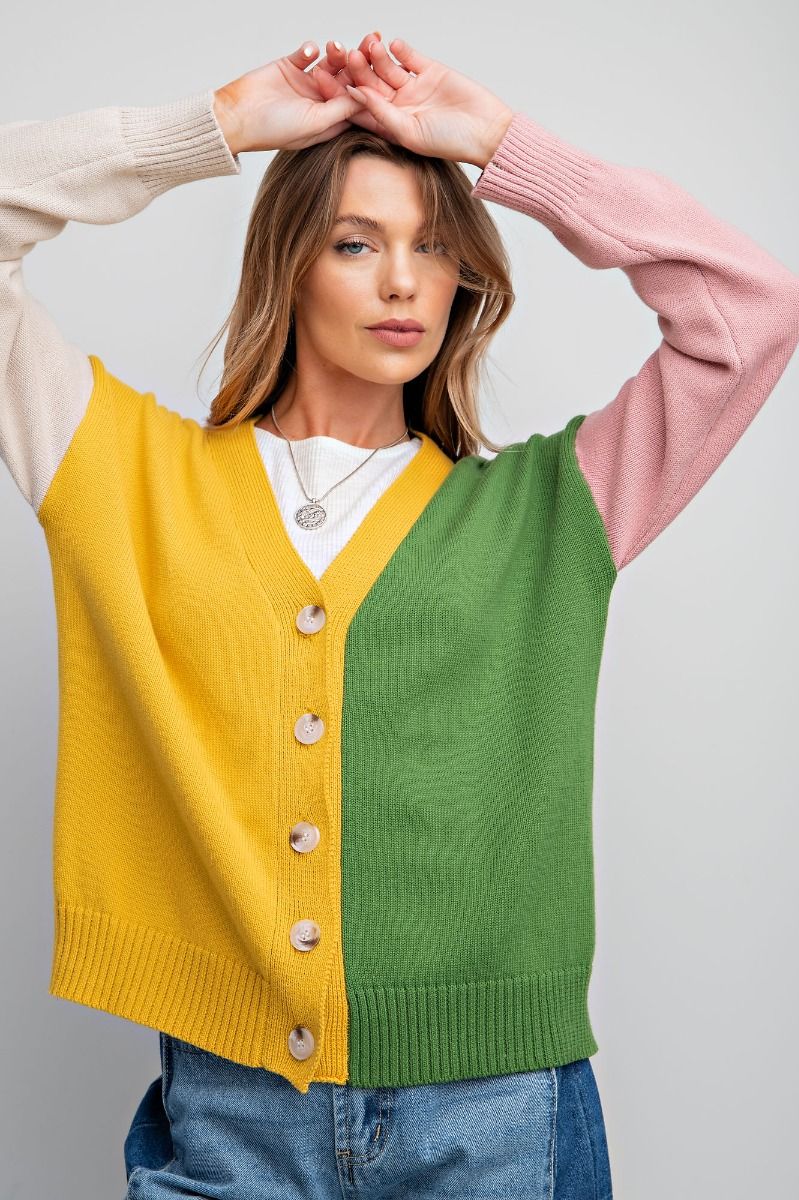 Colorblock Spring Cardi