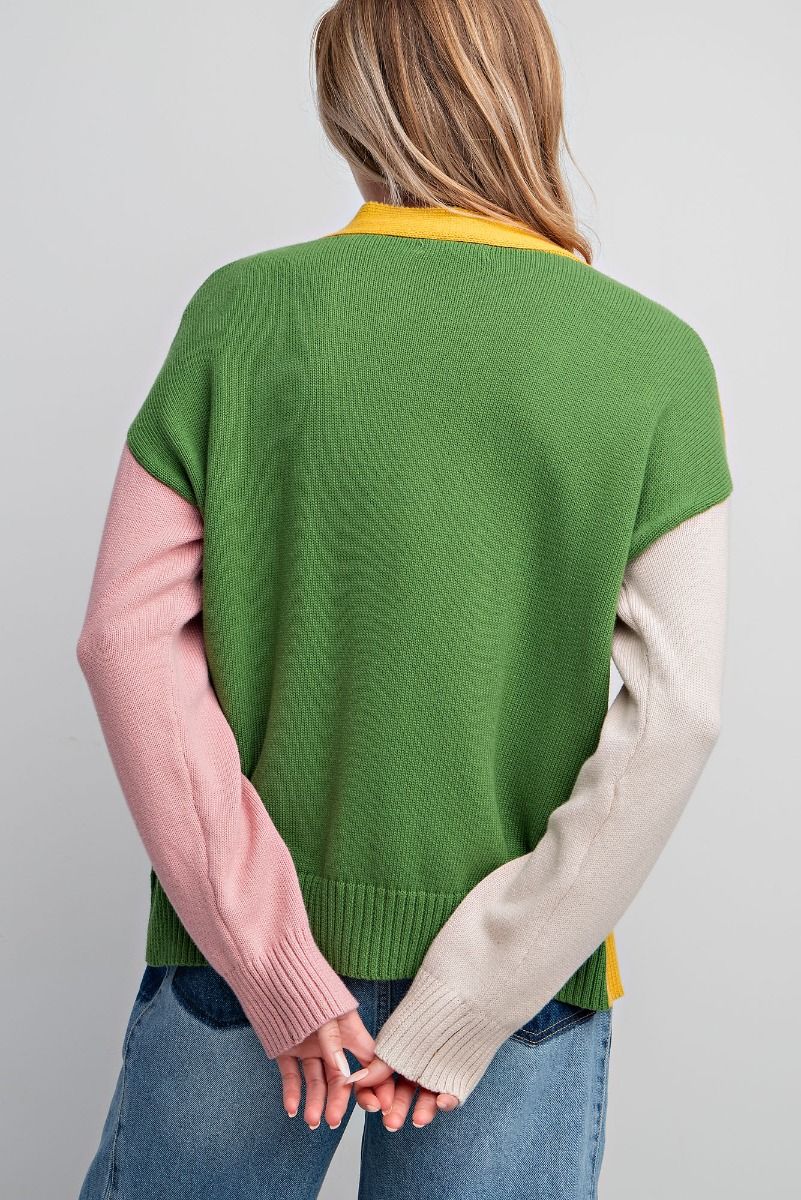 Colorblock Spring Cardi