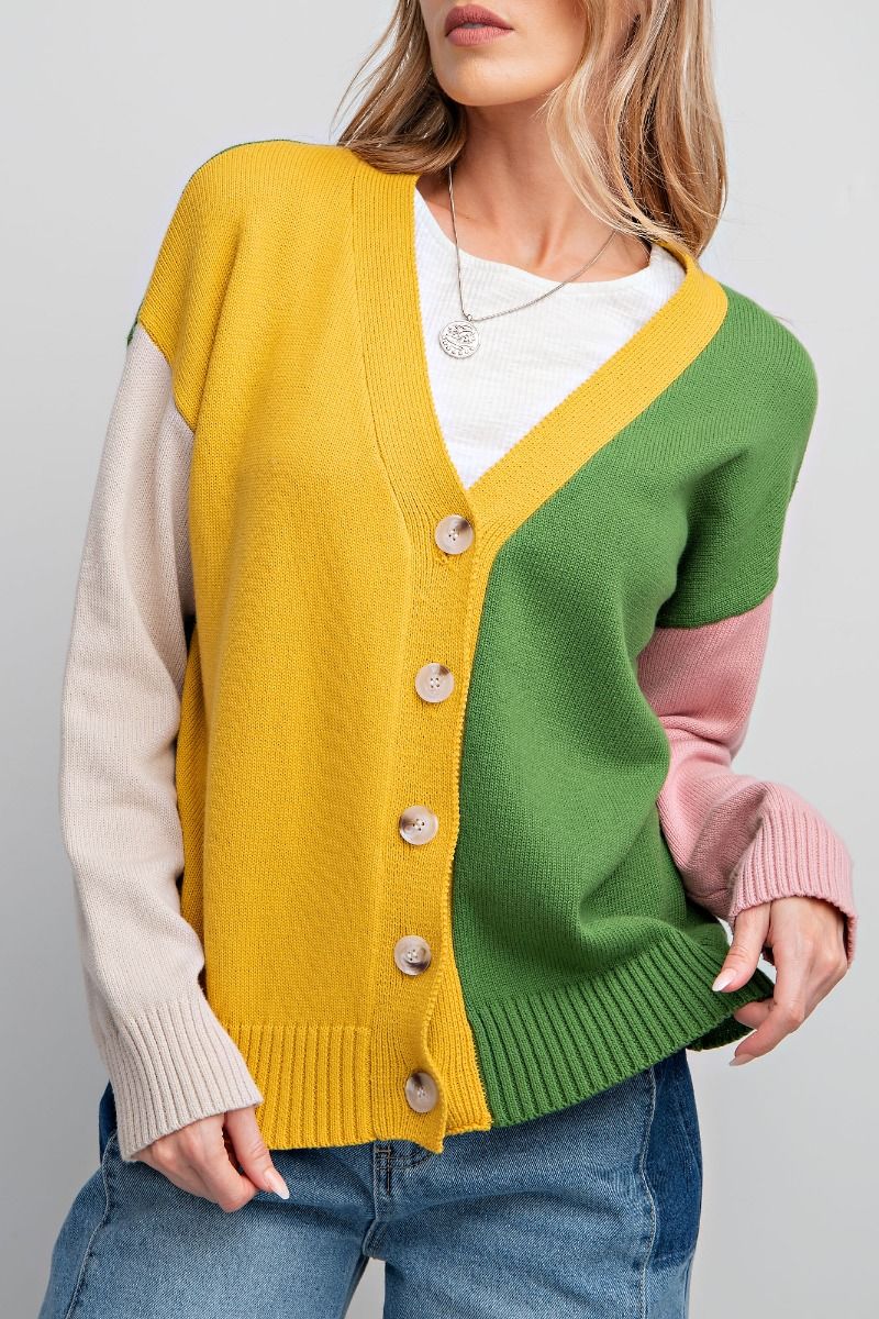 Colorblock Spring Cardi