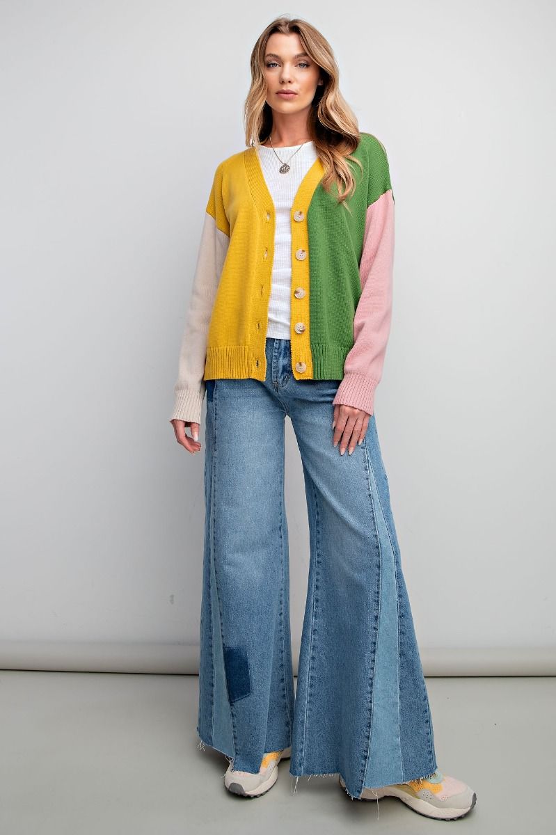 Colorblock Spring Cardi