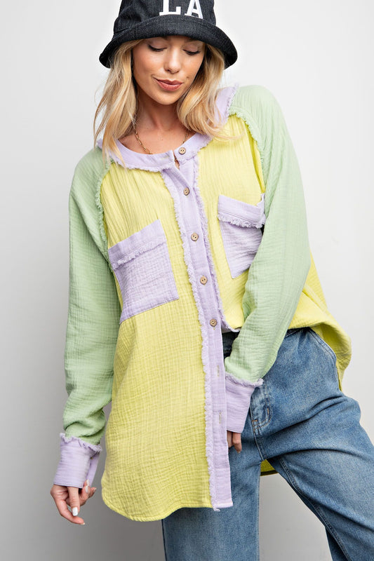 Spring Colorblock Plus Top