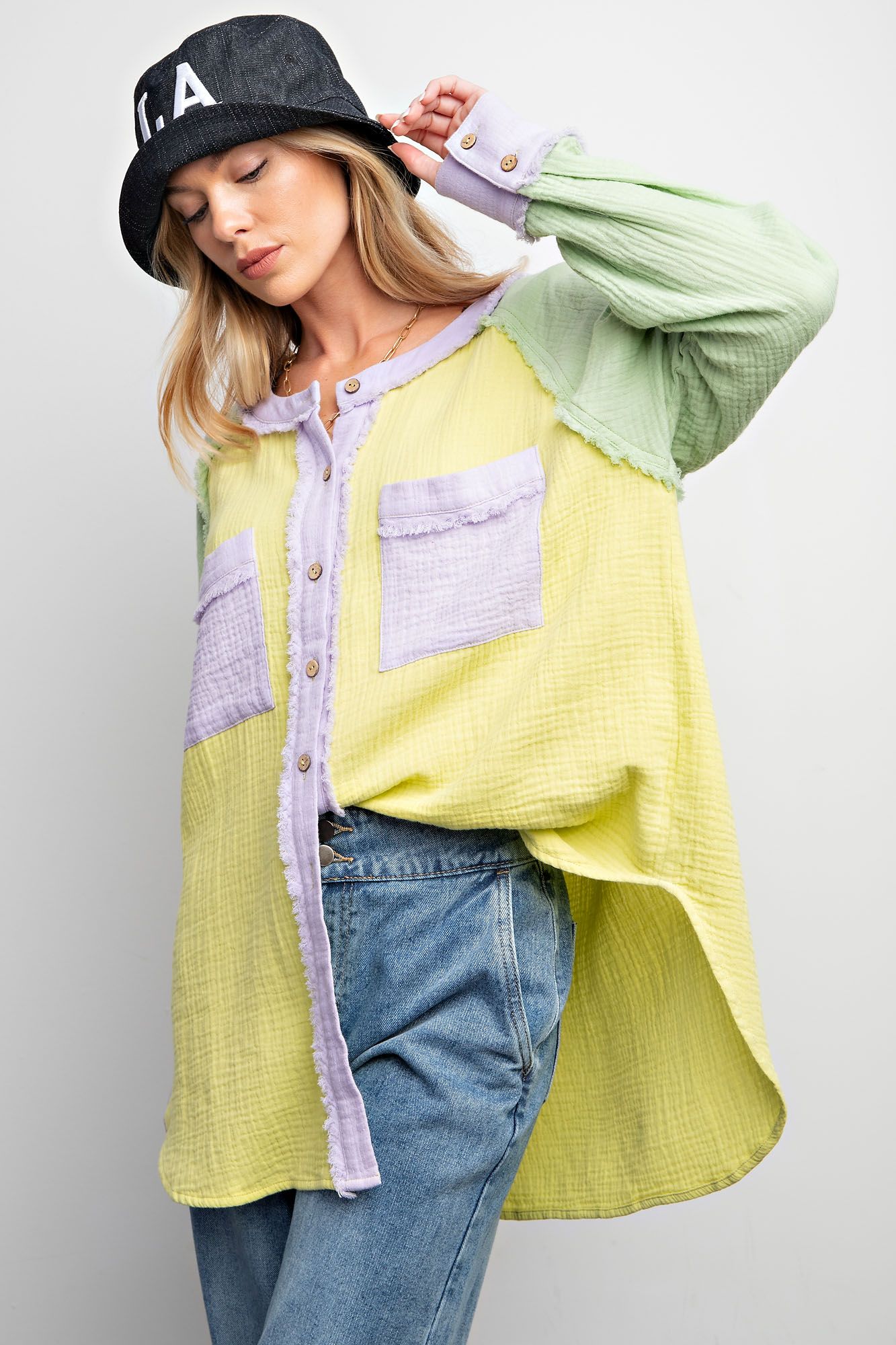 Spring Colorblock Plus Top