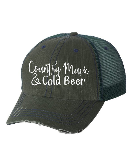 Country Music & Cold Beer Trucker Hat