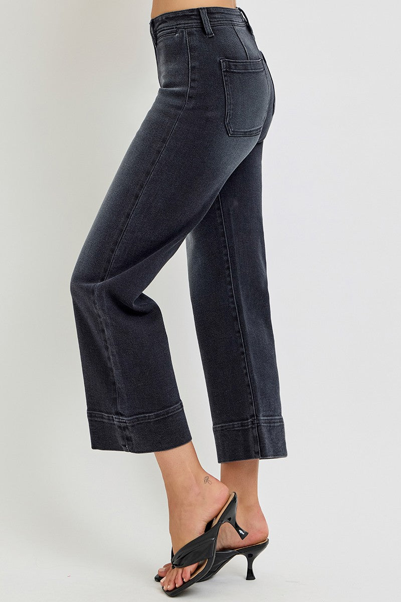 Tori Cropped Wide Leg Jeans