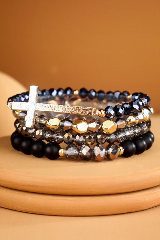 Cross Bracelet Stack