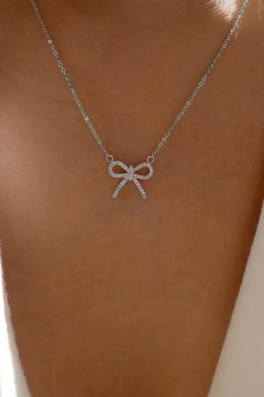 Dainty Bow Necklace