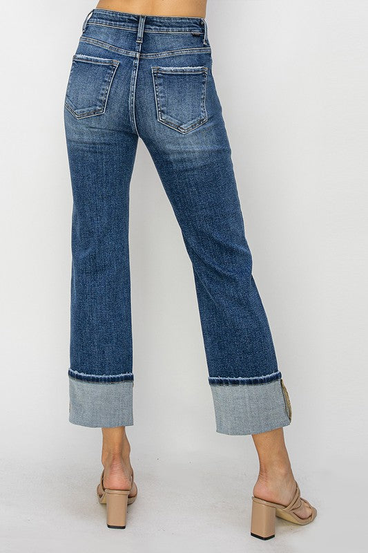 Daisy Straight Leg Cuff Jean