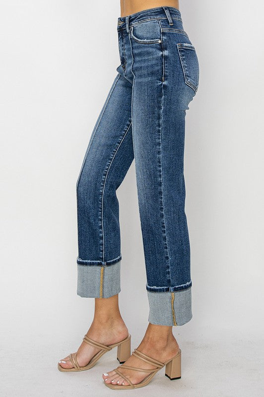 Daisy Straight Leg Cuff Jean