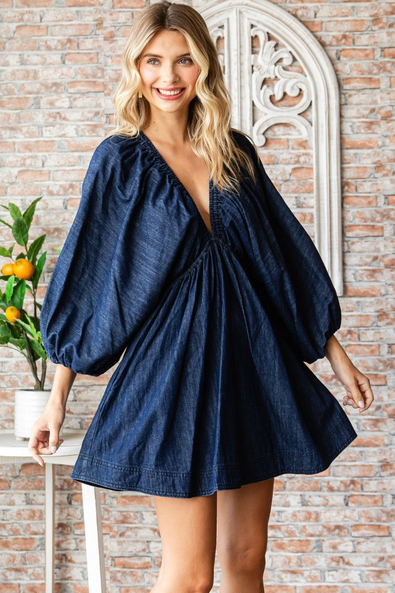 Dark Denim Mini Dress