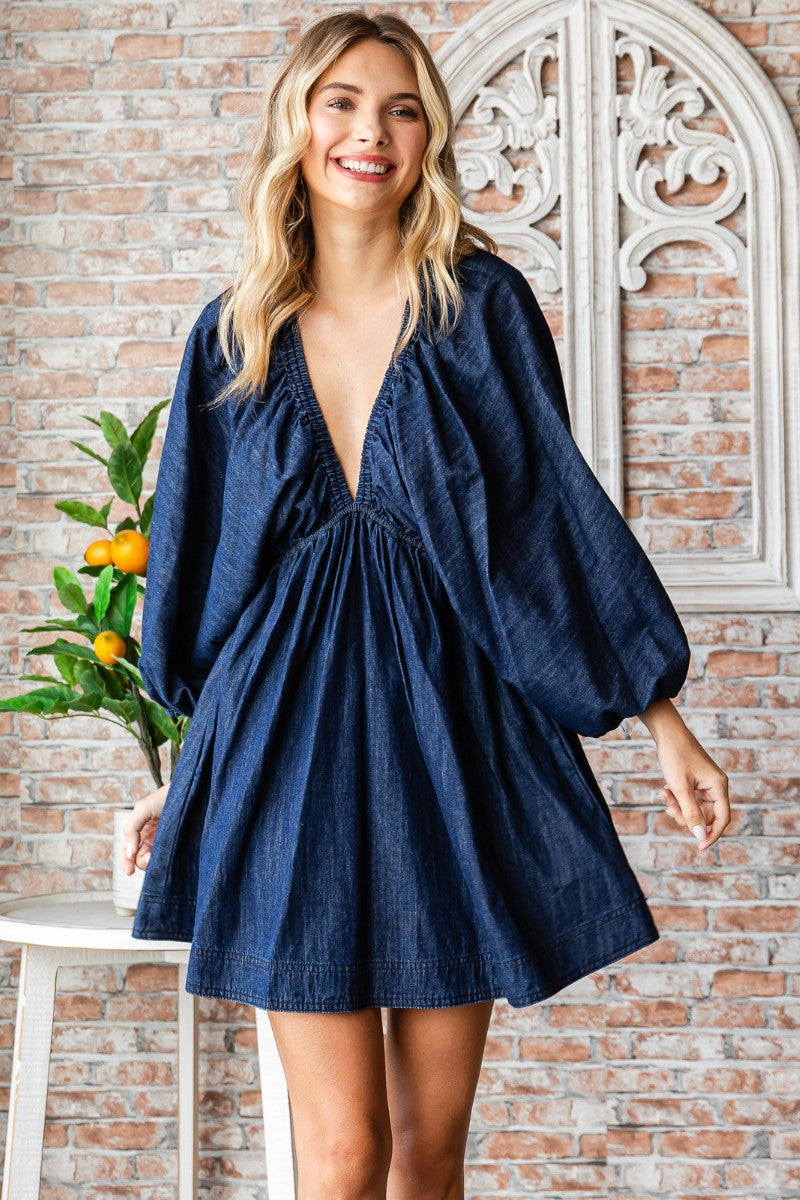 Dark Denim Mini Dress