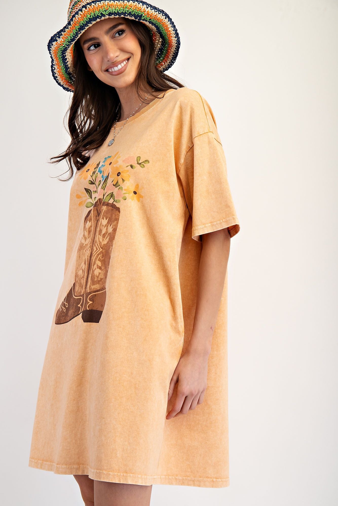 Boots & Flowers Dress