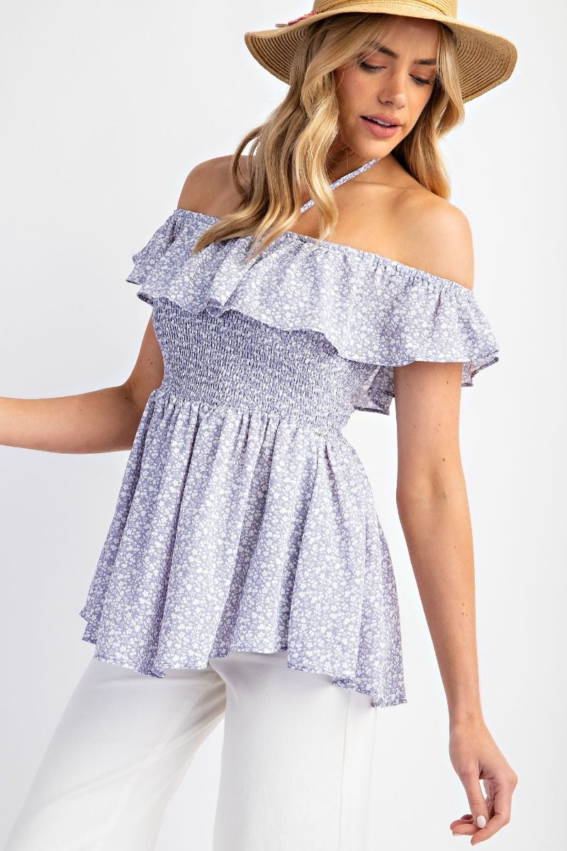 Lilac off the shoulder top