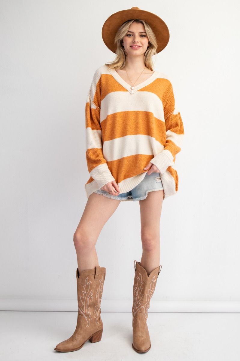 Oversized Striped Sweater