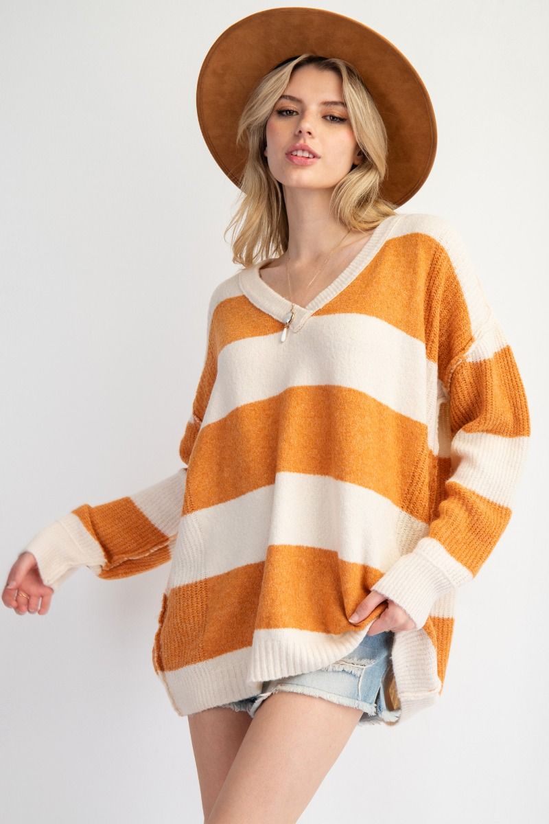 Oversized Striped Sweater