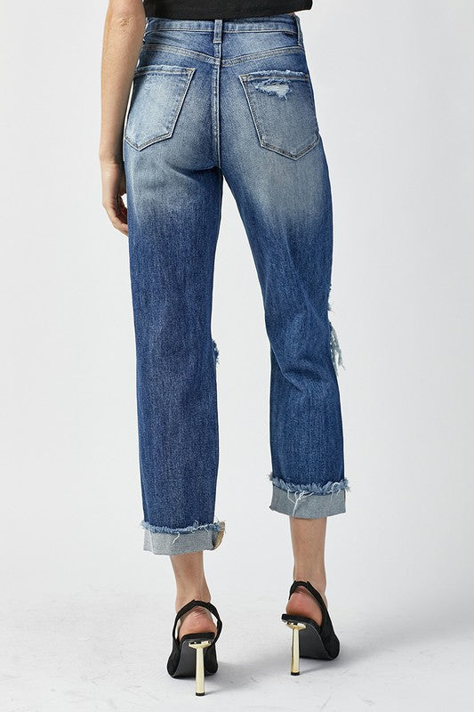 Emma High Rise Boyfriend Ankle Jean