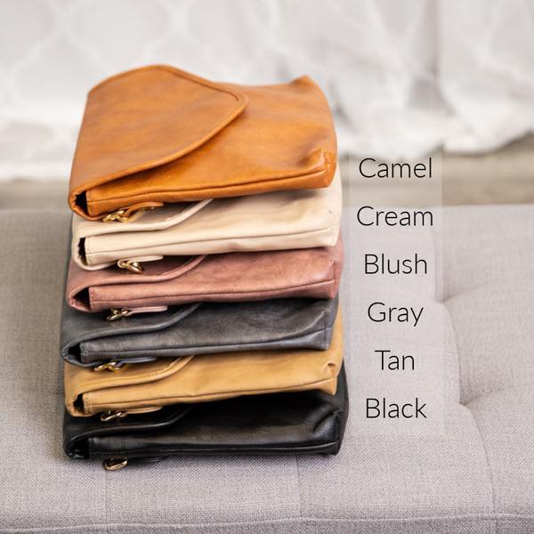 Vegan Leather Envelope Bag