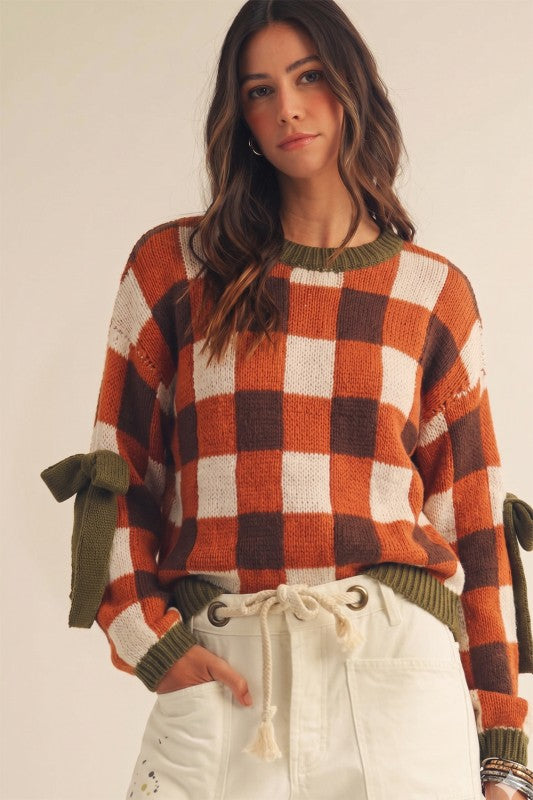 Autumn Glory Plaid Sweater