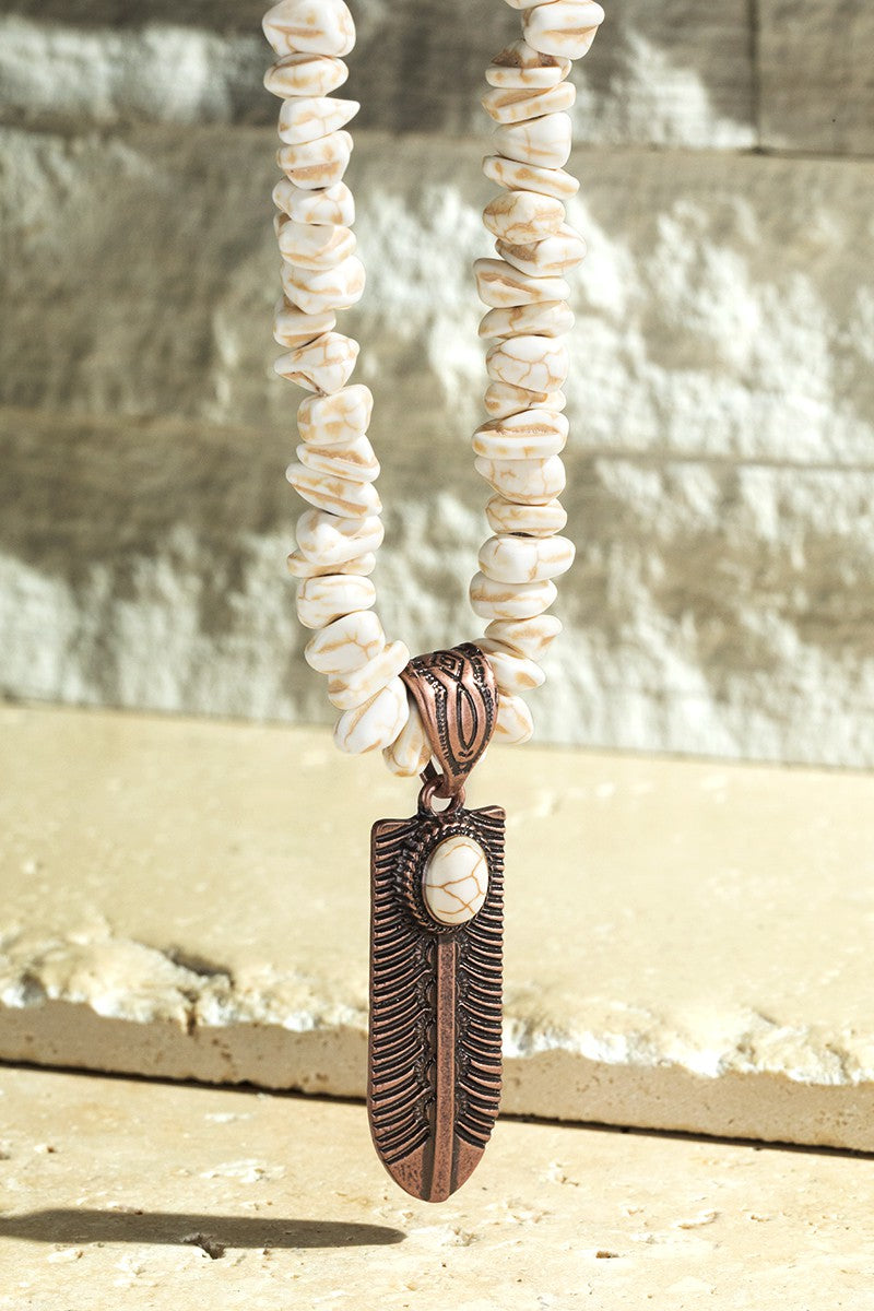 Western Feather Necklace