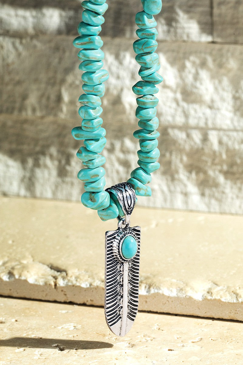 Western Feather Necklace