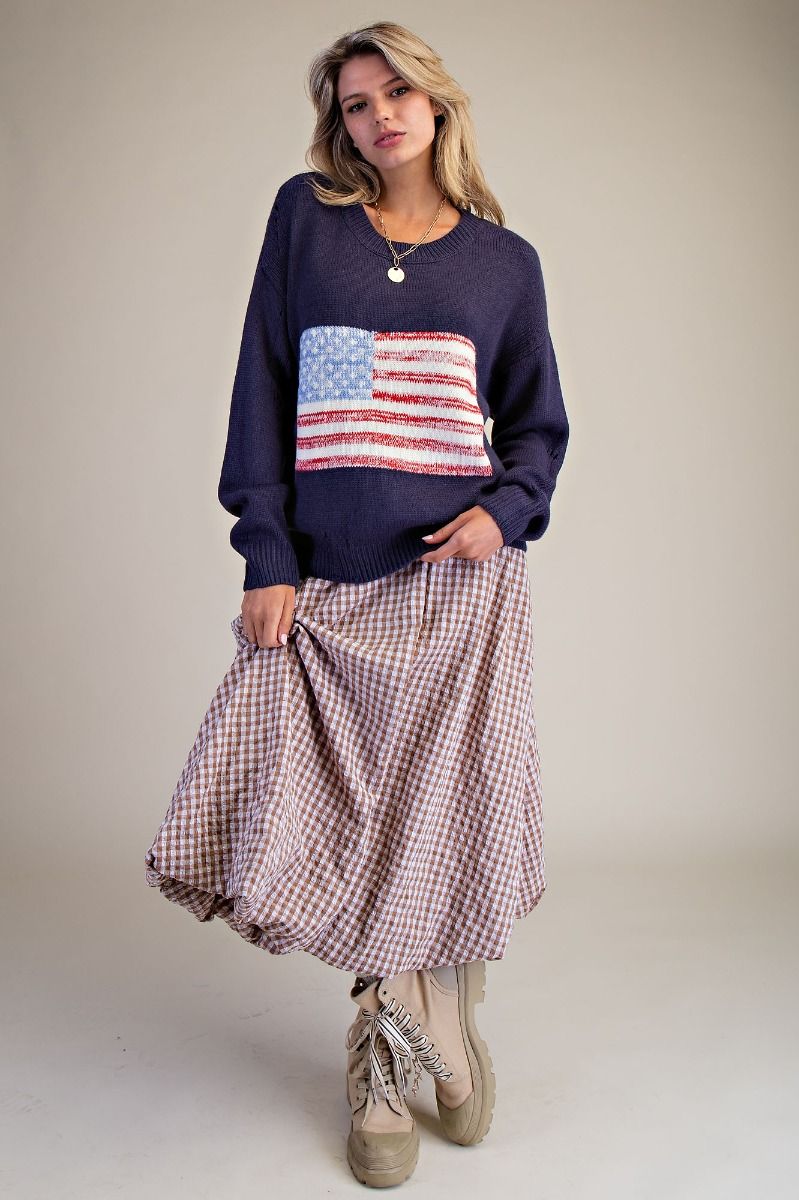 Navy Flag Sweater