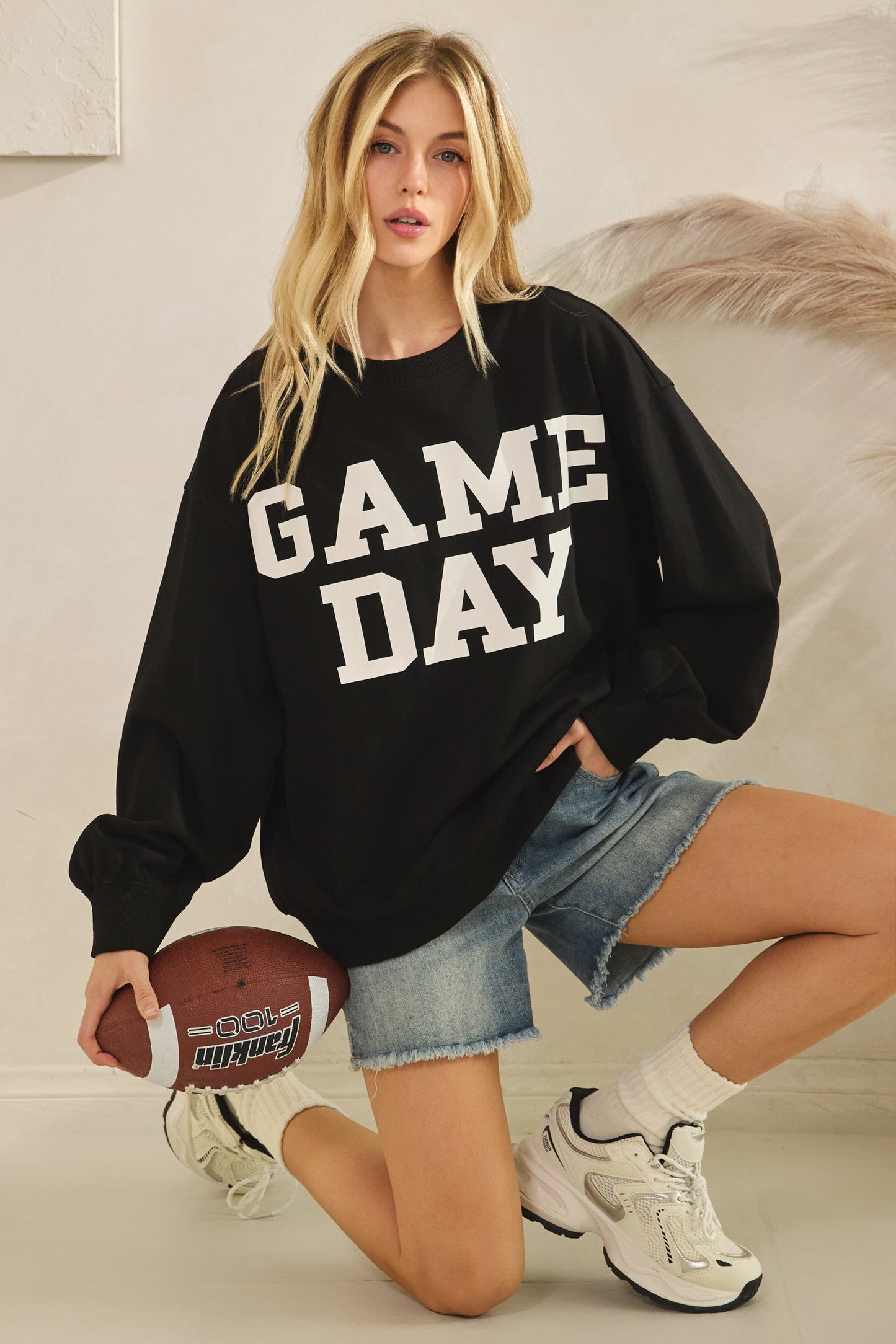 Oversized Game Day Sweatshirt