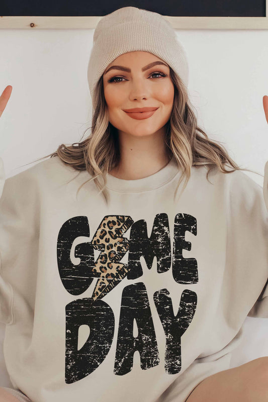 Game Day Leopard Sweatshirt