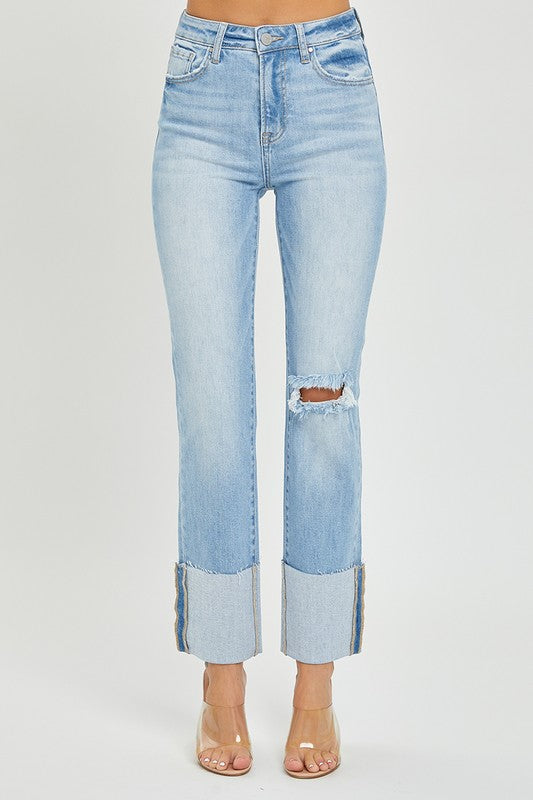 Georgia High Rise Cuff Jean Plus