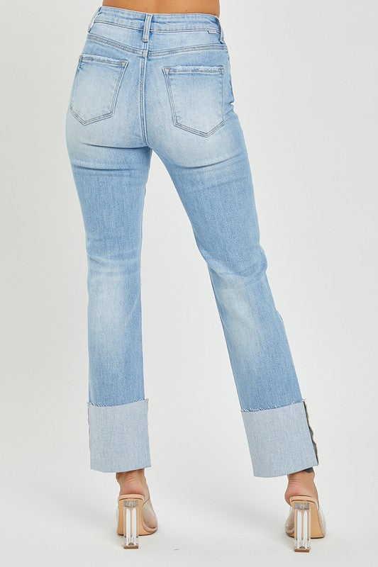 Georgia High Rise Cuff Jean Plus