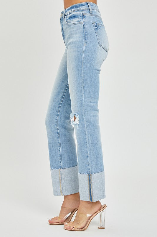 Georgia High Rise Cuff Jean Plus