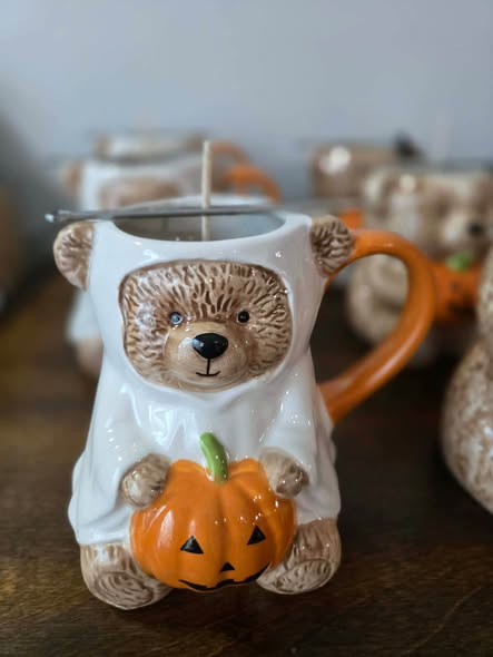 Halloween Bear Candle Mug