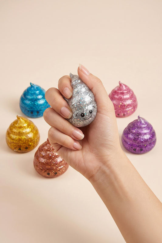Glitter Poop Emoji Squishy