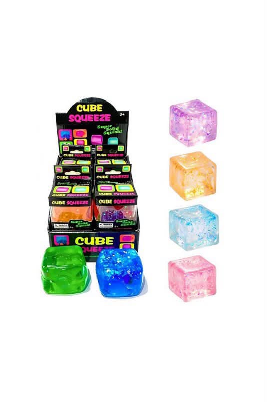 Glitter Squishy Cubes