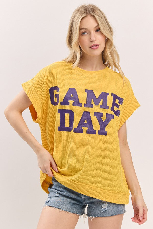 Ribbed Game Day Top