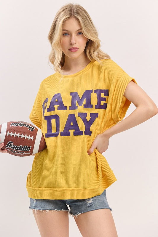 Ribbed Game Day Top