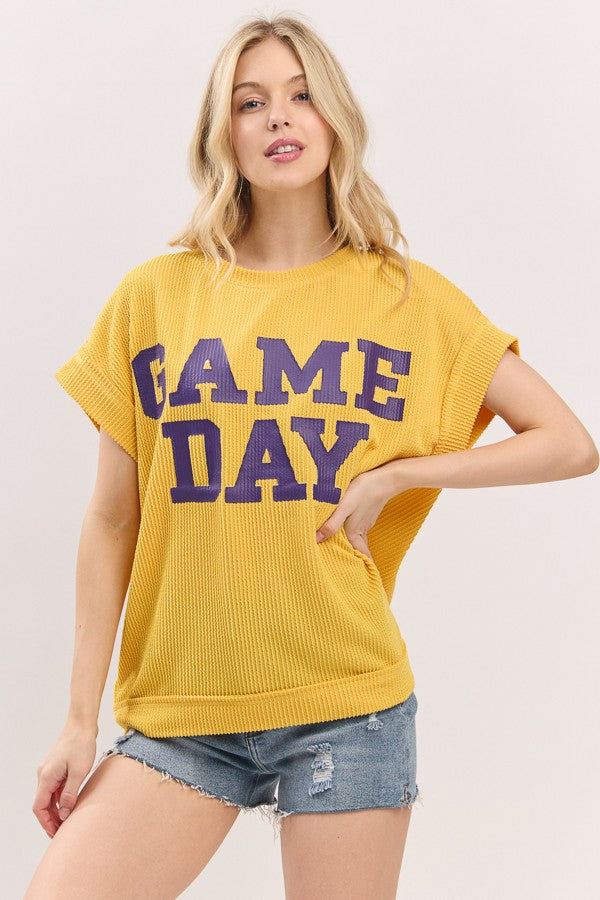 Ribbed Game Day Top