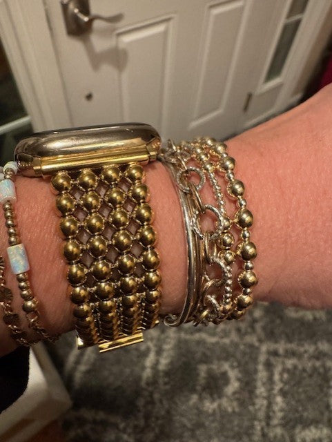 Gold Ball Apple Watch Band