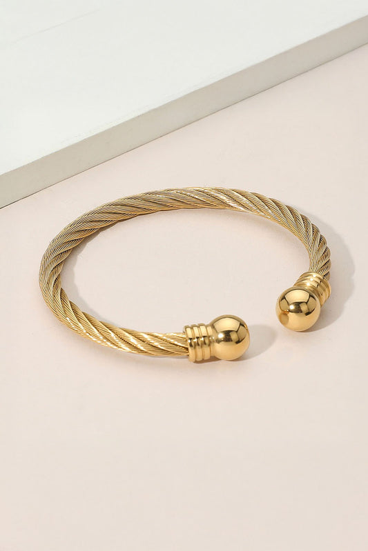 Mesh Cuff Ball Bracelet